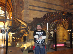 Brian Lundergren at the Natural History Museum in London.