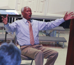 Simon Estes performs at Fall DMACC Concert on Monday October 10th in the Building 6 Auditorium - Photo by Bailey Brooker