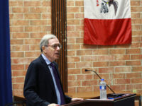 Professor Eric Foner of Columbia University spoke about the Reconstruction Era in the Building 6 Auditorium at DMACC on Monday, Sept. 18.