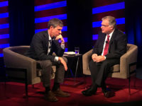 Beto O'Rourke intervied by IPTV's David Yepsen Sept. 21. Photo by Kaleb Schlatter.